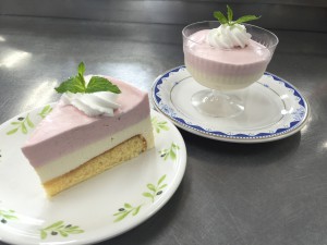 フランボワーズのムースケーキ